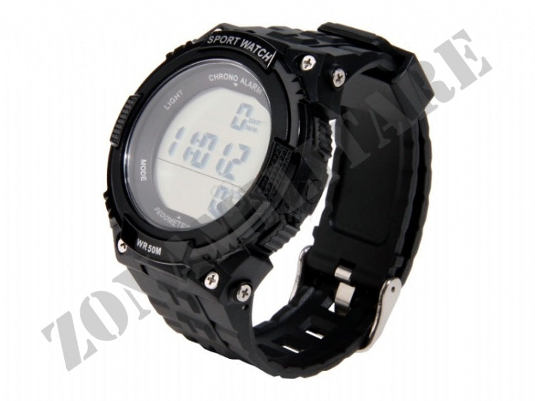 Orologio Tactical Watch With Pedometer Black Delta Tactics