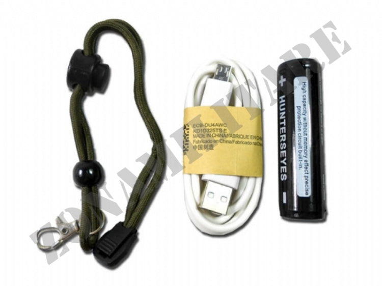 Torcia Hunterseye 1000 Lumens Con Kit Ricarica Mobile