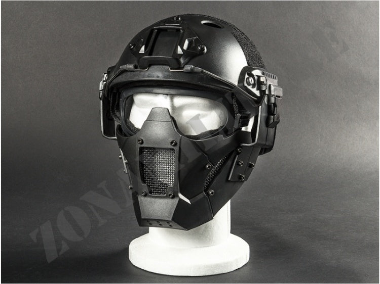 Evolution Iron Mask Double Belt + Fast Helmet Mount Black