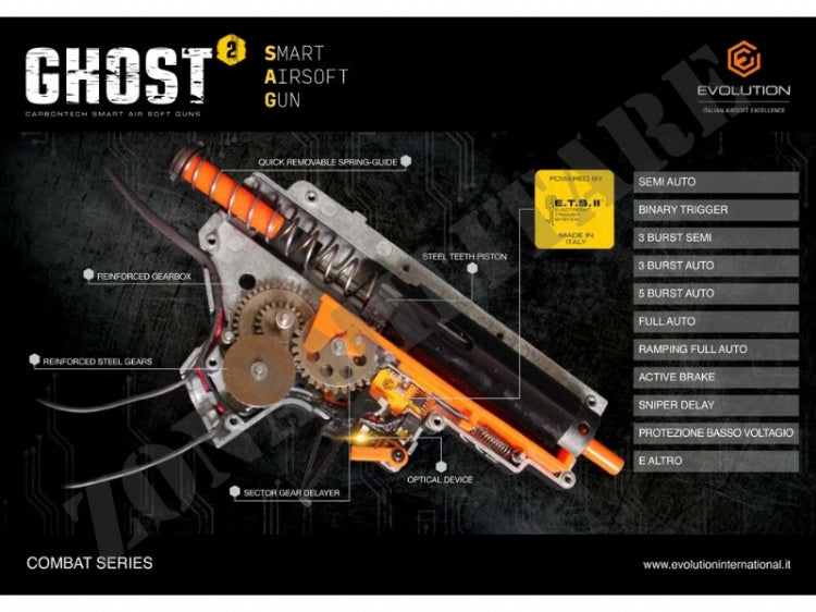 Fucile  Ghost S Emr Carbontech Ets EVOLUTION AIRSOFT