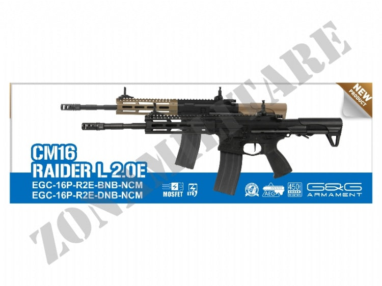 Fucile G&G Cm16 Raider L 2.0E Black Version