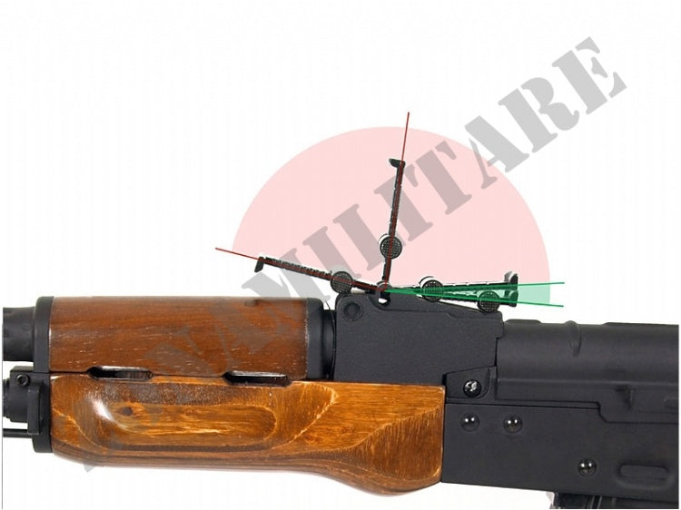 Fucile Cyma Ak74S Cm0.45A Real Metal E Wood