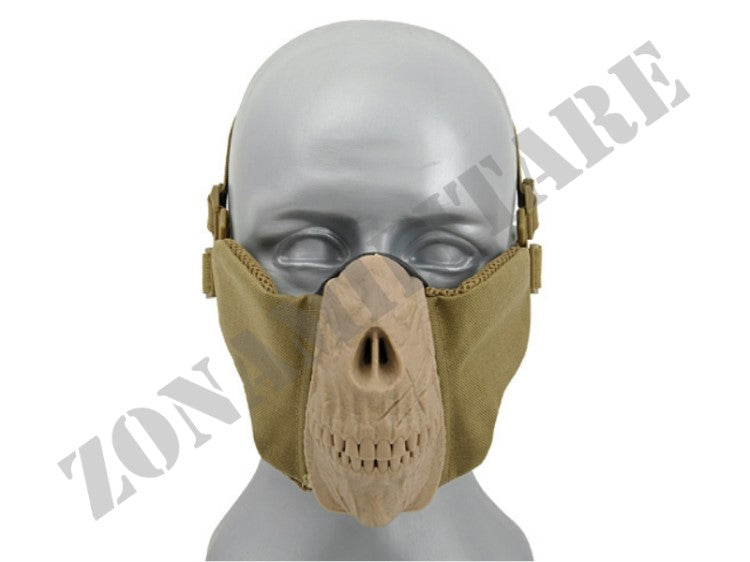 Maschera Half Face Skull Face Mask Tan 8 Fields