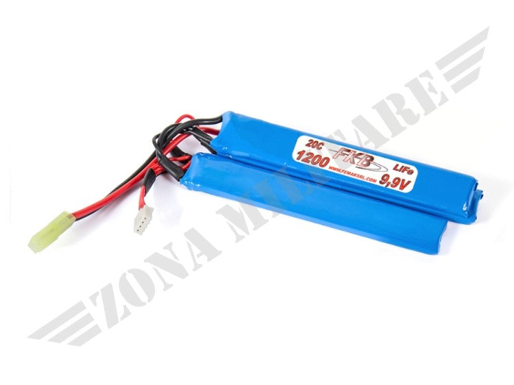 Batteria Life 9,9V 1200Mah 20C Triple 3Xmm 125X19X5