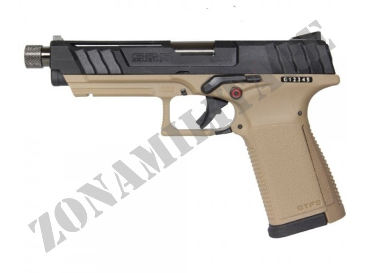 Pistola G&G Gbb Gtp9 Scarrellante Colore Desert Tan E Nera