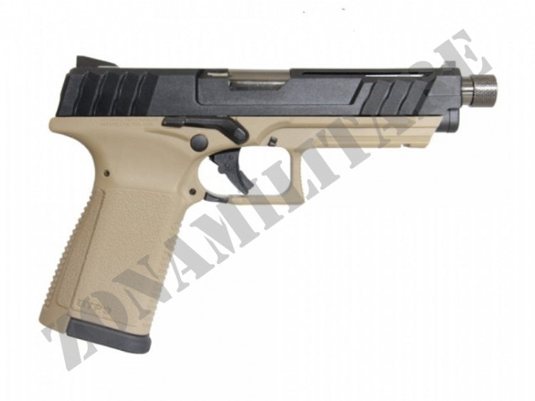 Pistola G&G Gbb Gtp9 Scarrellante Colore Desert Tan E Nera