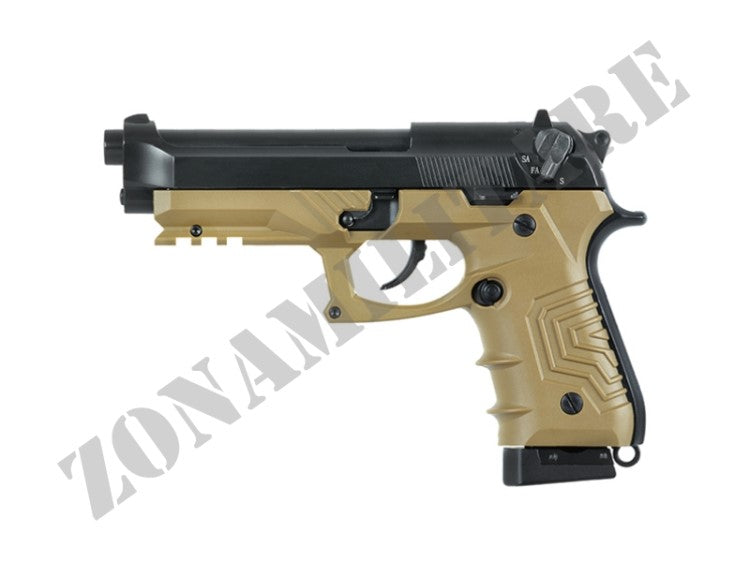 Pistola Hg-173 Full Auto Co2 Metal Colore Tan Hfc