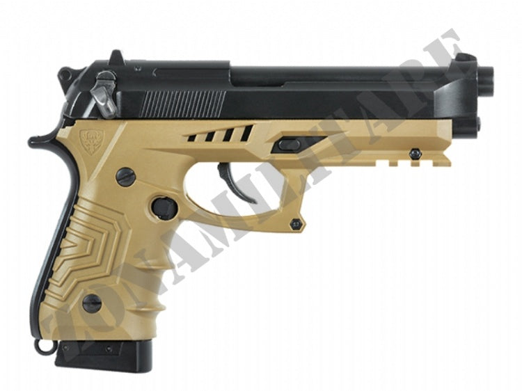 Pistola Hg-173 Full Auto Co2 Metal Colore Tan Hfc