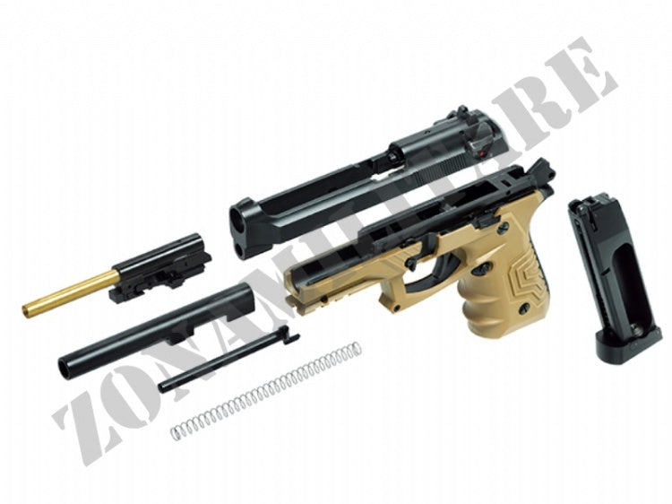 Pistola Hg-173 Full Auto Co2 Metal Colore Tan Hfc