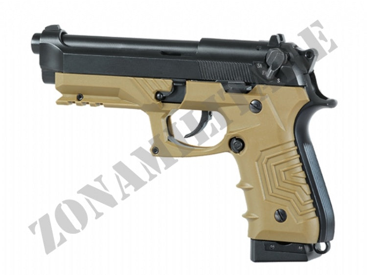 Pistola Hg-173 Full Auto Co2 Metal Colore Tan Hfc