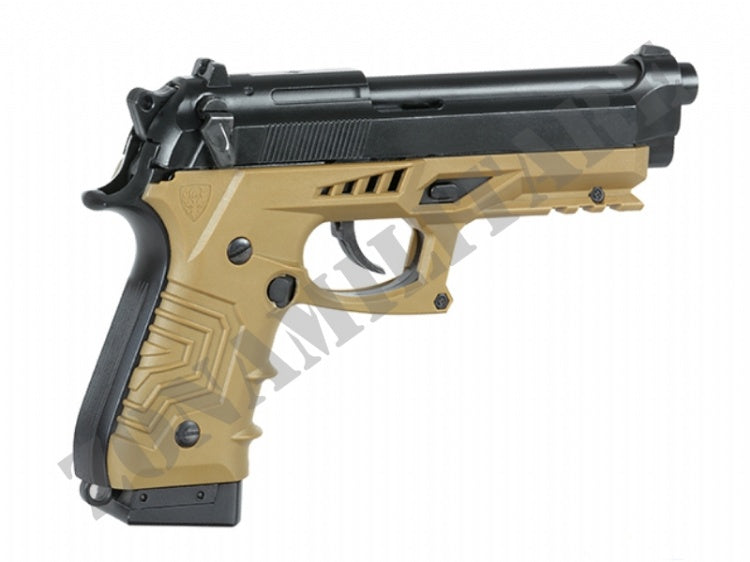 Pistola Hg-173 Full Auto Co2 Metal Colore Tan Hfc