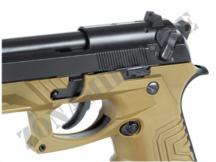 Pistola Hg-173 Full Auto Co2 Metal Colore Tan Hfc