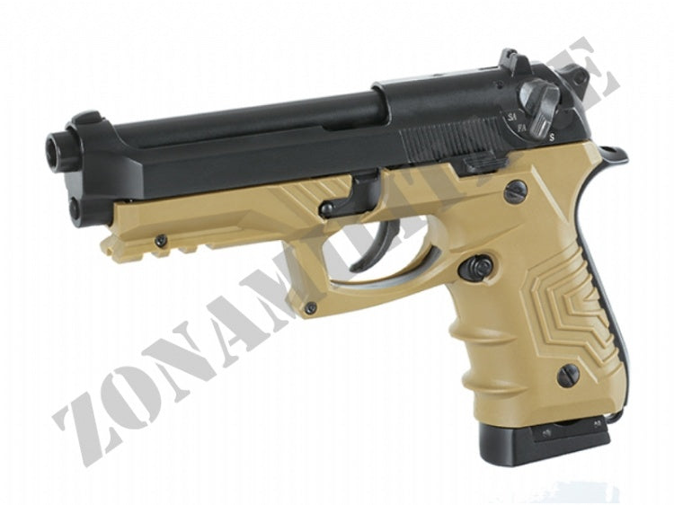 Pistola Hg-173 Full Auto Co2 Metal Colore Tan Hfc