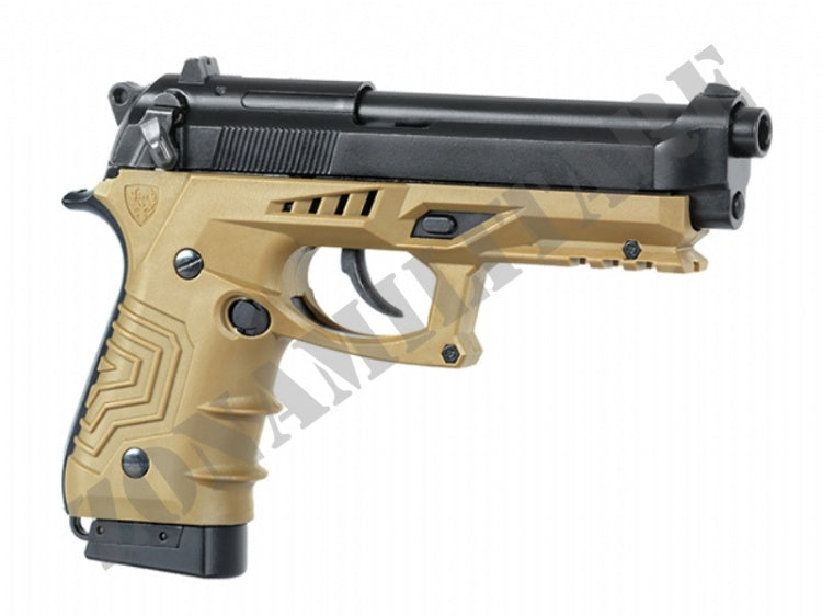 Pistola Hg-173 Full Auto Co2 Metal Colore Tan Hfc