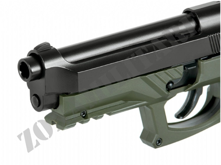 Pistola Hg-173 Full Auto Co2 Metal Colore Od Green Hfc