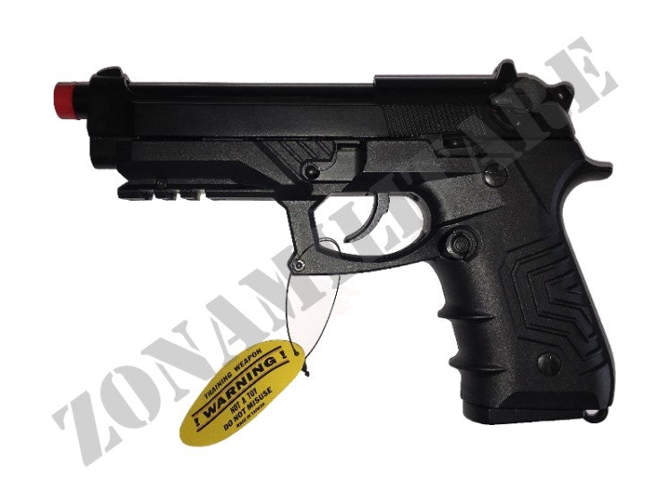 Pistola M9 Gas Custom Full Metal Scarrellante Nera Hfc