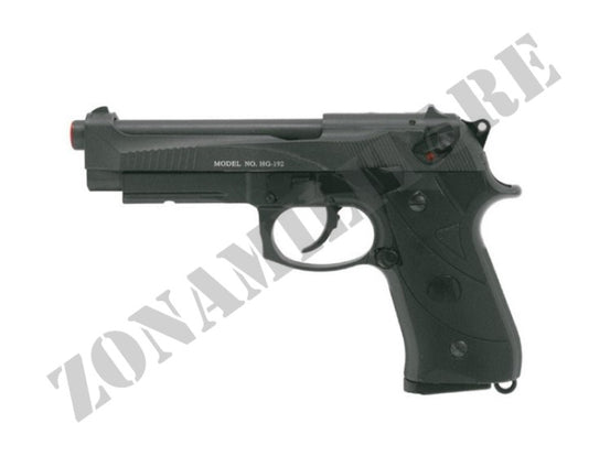 Pistola A Gas Hg192 Full Metal Scarrellante Black Hfc