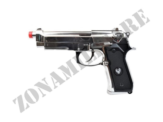 Pistola Hfc Hg-194 Beretta M9 Full Metal Inox A Gas