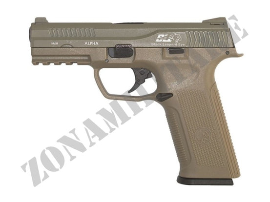 Pistola Ics Ble-001-St Alpha Gas Blowback Pistol Tan