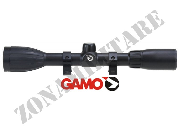 Ottica Gamo 4X32 Wr Con Regolazioni Esterne E Anelli 11Mm