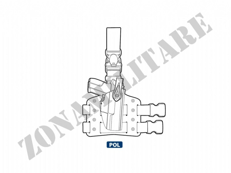 Fondina Evolution5 Holster Iuno L4 White