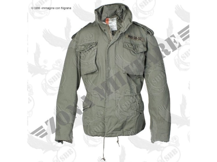 Giacca Field Jacket Modello M65 Sb Sbb Colore Olive