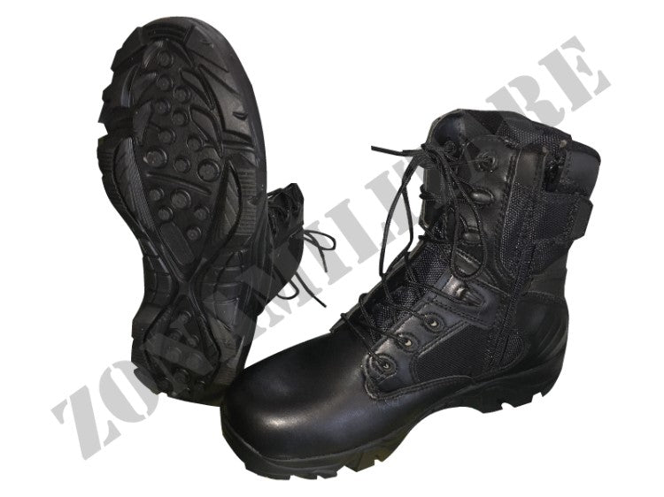 Anfibi Js Tactical Warrior Black Version Con Zip