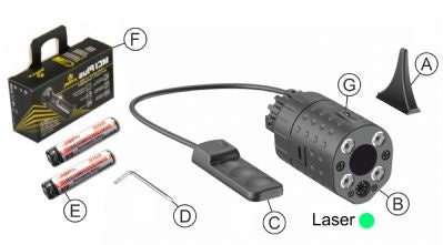 Laserled Xg120N Release 2.0 Laser Verde Colore Nero