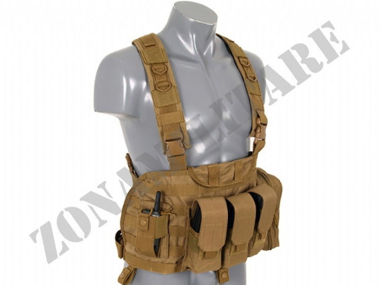 Tattico Force Recon Chest Harness Coyote 8 Fields