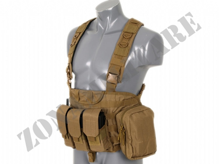 Tattico Force Recon Chest Harness Coyote 8 Fields