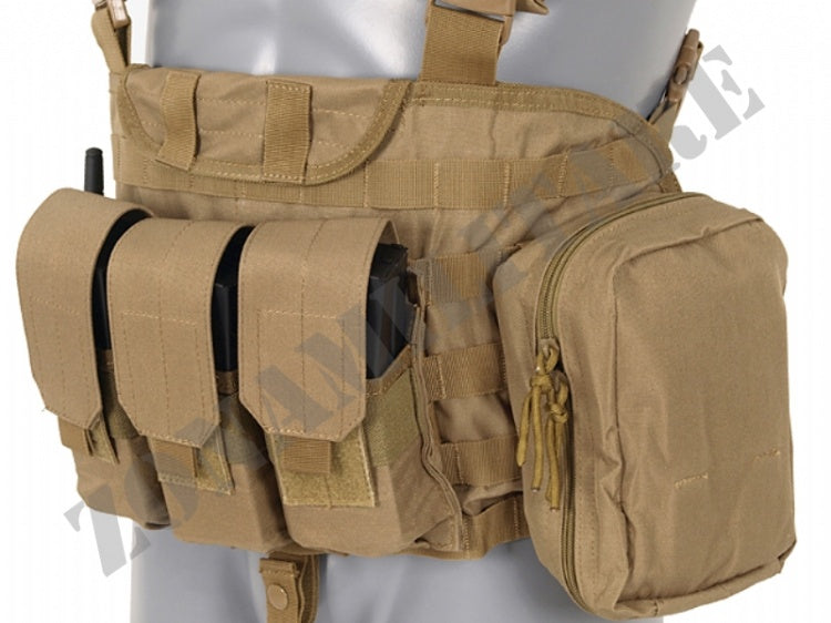 Tattico Force Recon Chest Harness Coyote 8 Fields