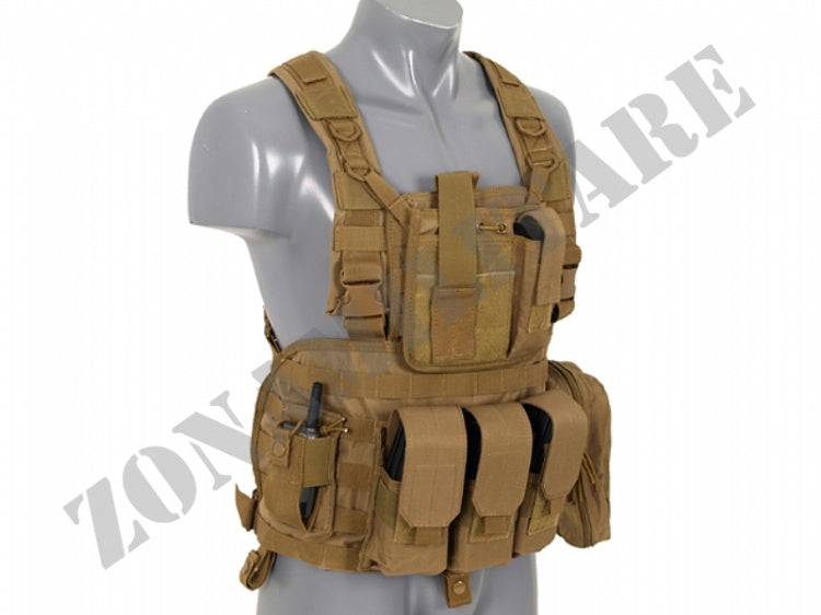 Tattico Force Recon Chest Harness Coyote 8 Fields