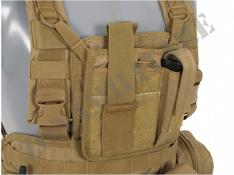 Tattico Force Recon Chest Harness Coyote 8 Fields