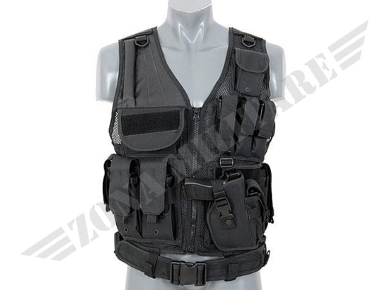 Tactical Vest Colorazione Black 8 Fields