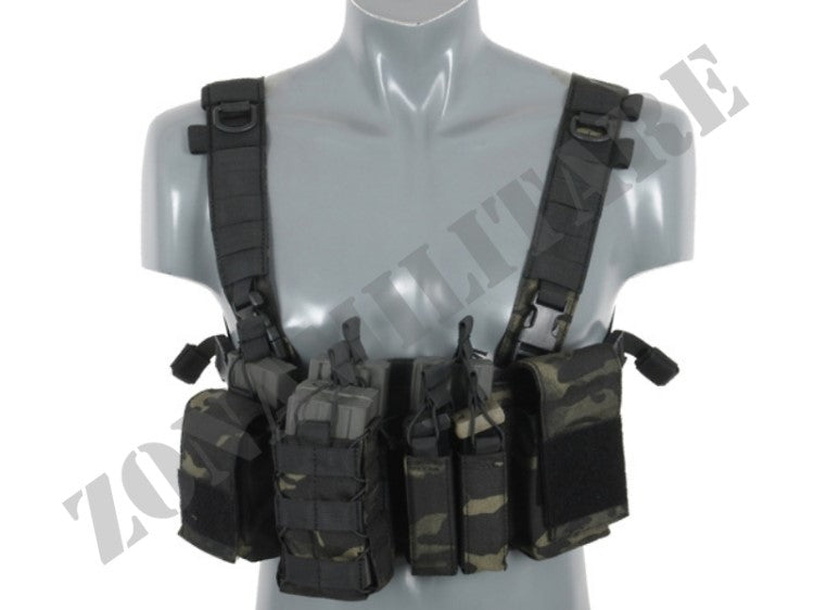 Tattico Compact Multi-Mission Chest Rig V3 Multicam Black 8 Fields