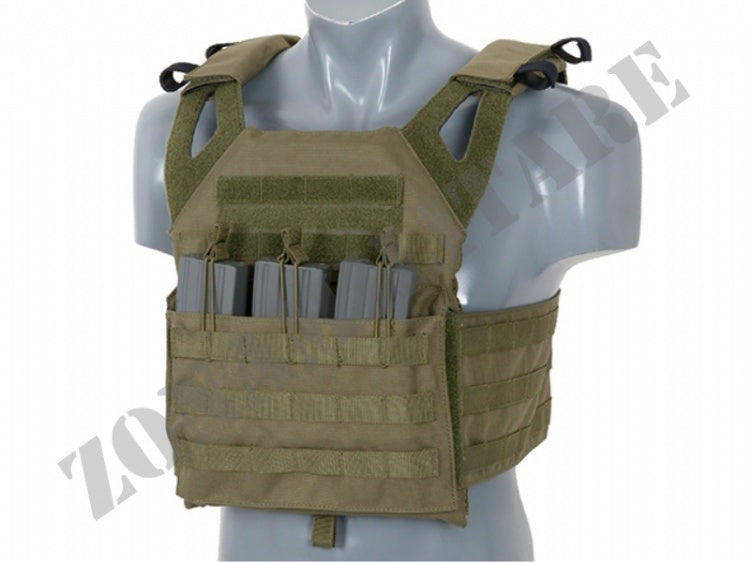 Tattico Jump Plate Carrier Cummerbund Od Green 8 Fields