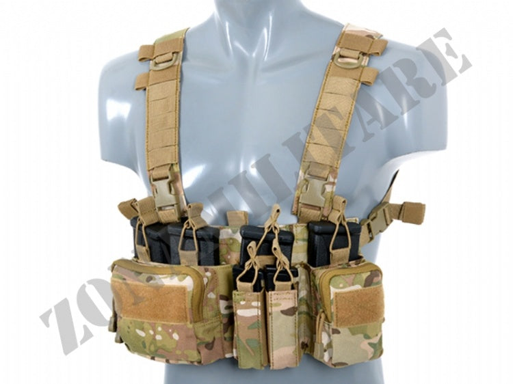 Tattico Buckle Up Recce Sniper Chest Rig Multicam 8 Fields