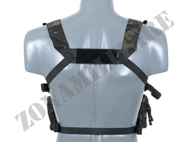 Tattico Buckle Up Recce Sniper Chest Rig Multicam Black 8 Fields