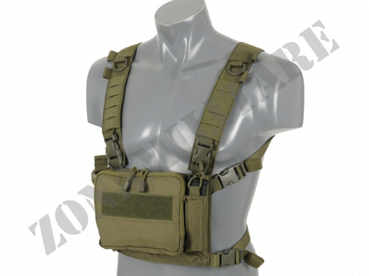 Tattico Compact Multi-Mission Chest Rig Od Green 8 Fields