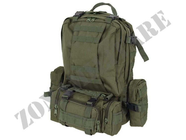 Zaino 3-Day 60 Litri Assault Pack Verde Od 8 Fields