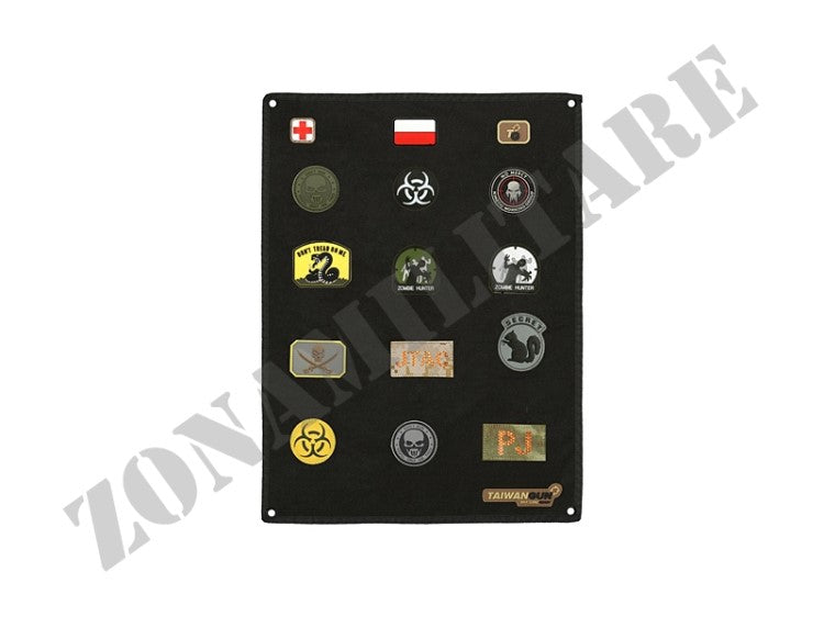 Espositore Per Patch Con Velcro Colore Nero