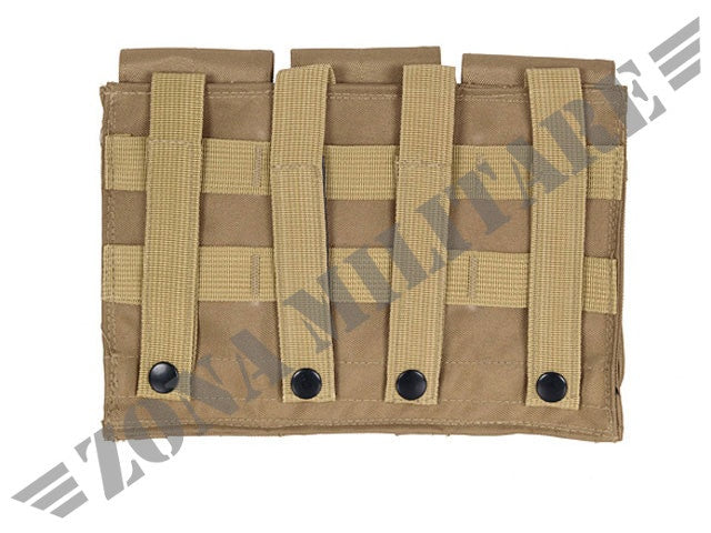 Triple M4/Ak74 Mag Pouch Coyote 8 Fields