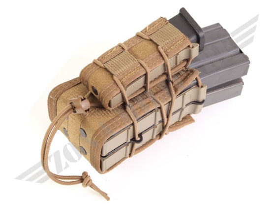 Versatile Double Combo-Magazine Pouch Coyote 8 Fields