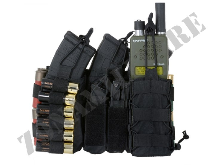 PANNELLO BUCKLE UP  Multi-Mission Molle Front Panel 5.56/Cal.12 NERO 8 FIELD