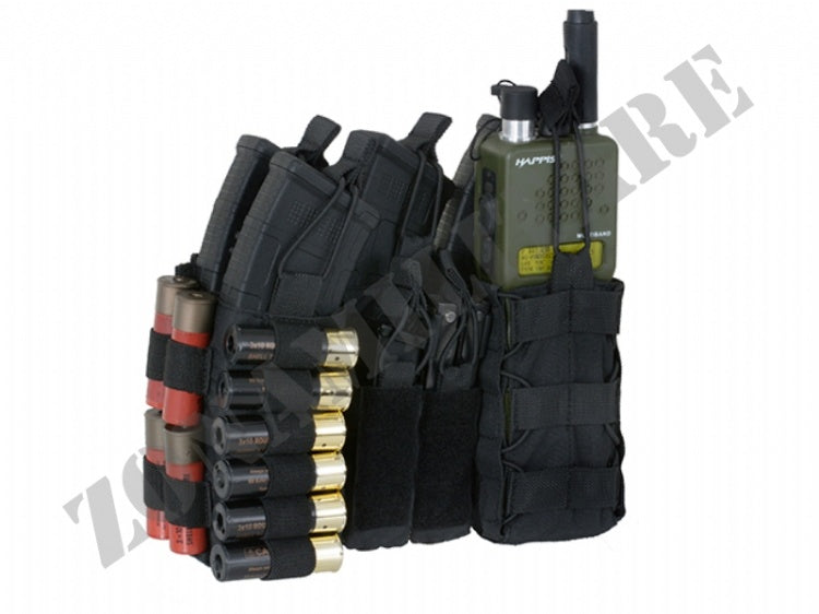 PANNELLO BUCKLE UP  Multi-Mission Molle Front Panel 5.56/Cal.12 NERO 8 FIELD