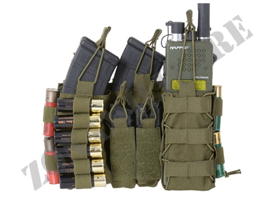 PANNELLO BUCKLE UP Multi-Mission Molle Front Panel 5.56/Cal.12 VERDE 8FIELD