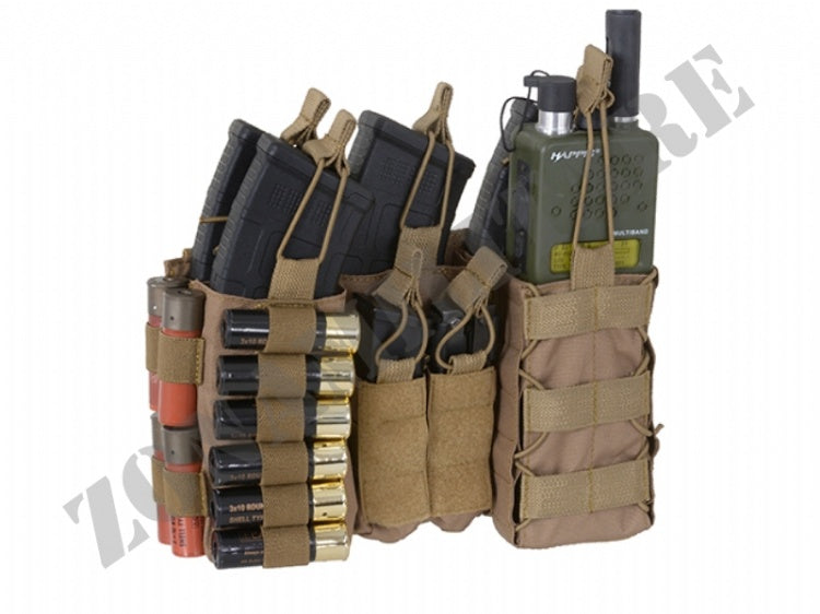 PANNELLO BUCKLE UP Multi-Mission Molle Front Panel 5.56/Cal.12 Coyote 8FIELD