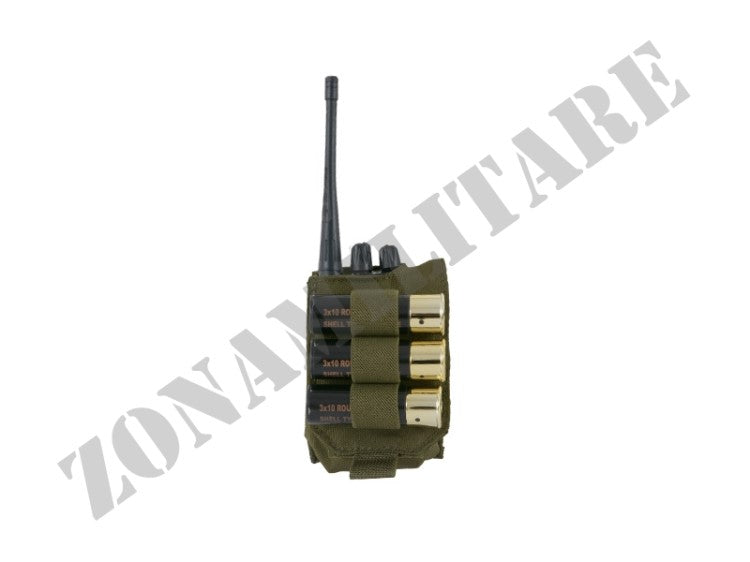 Tasca Porta Radio Con Porta Cartucce Cal.12 Od Green 8 Fields