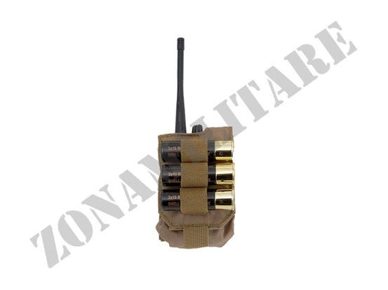 Tasca Porta Radio Con Porta Cartucce Cal.12 Coyote 8 Fields