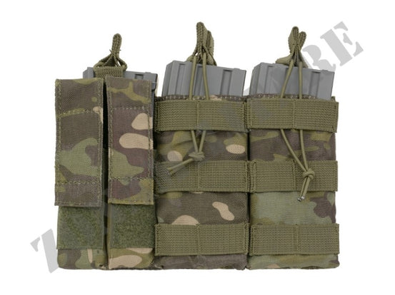 Triple 5.56 Mag/Pistol Pouch Panel Atp Tropic Color 8 Fields